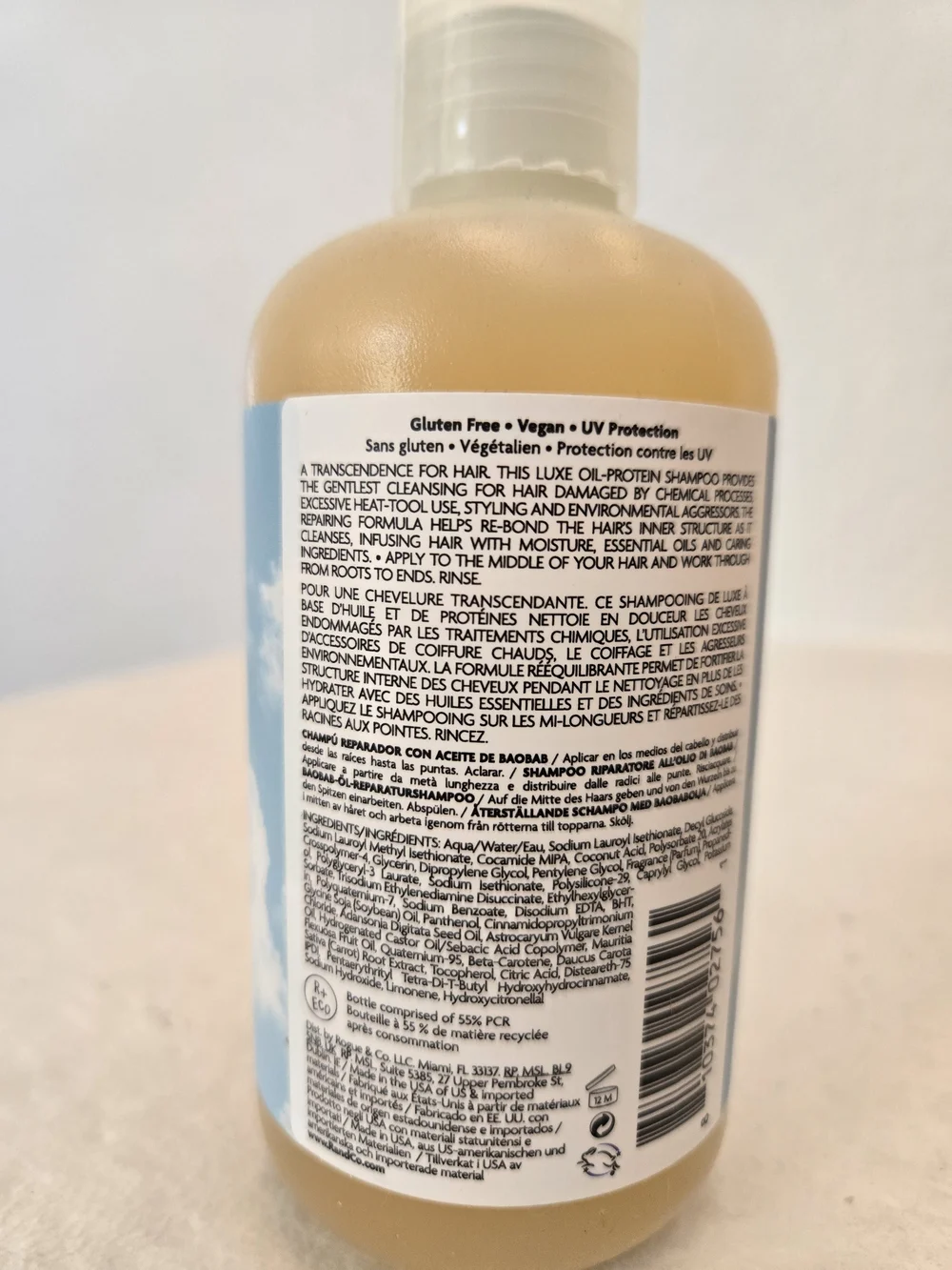 R+Co On A Cloud Baobab Oil Repair Shampoo